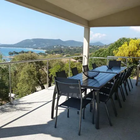 Magnifique Avec Vue 180° Sur La Baie De Pinarello Et Piscine Chauffee Villa *